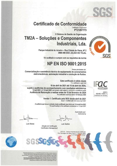 Certificado ISO 9001